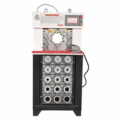 دستگاه پرس شیلنگ AC 1500 تنی 3 اینچ PLC کنترل نیروی بازشو بزرگ