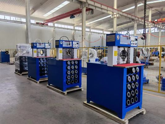 شلنگ تهویه مطبوع 3 اینچی Crimper 5.5KW کنترل CNC قدرت بزرگ CBK-120