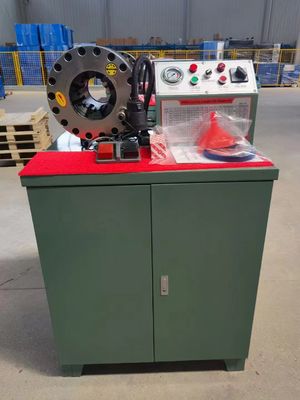 دستگاه چین دار شلنگ هیدرولیک رنگی سفارشی 600T 1/4 تا 2 اینچ با پدال پا