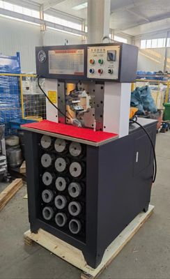 دستگاه پیچش خرطومی شلنگ AC PLC دستگاه پیچش هیدرولیک سر نازک 15 مجموعه CBK-120