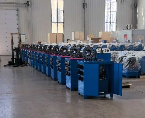 2 اینچ مدل بالا 10 Dies لاستیک لوله Crimping ماشین با 600T Crimping نیروی