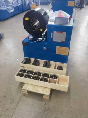 سیستم کنترل PLC سرویس OEM صنعتی 16 Dies رنگ های آبی 4 اینچ محدوده پیچ کردن ابزار پیچ کردن هیدرولیک الکتریکی 0.01mm دقت لوله پیچ ماشین