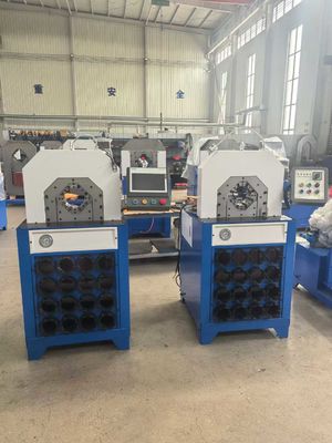 2&3 اینچ دکمه کنترل سیستم 5.5kw/7.5kw 300 قطعه / ساعت با تغییر سریع قالب ابزار هیدرولیک لوله Crimping ماشین