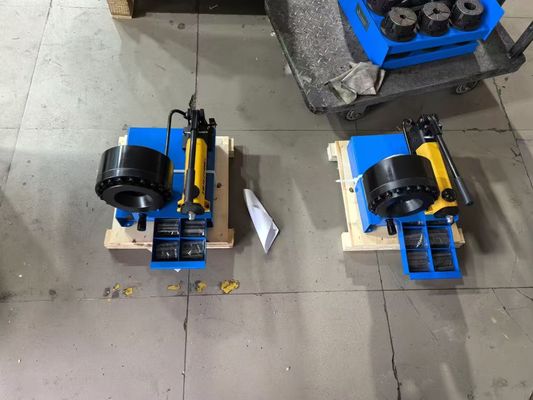 6-25mm 1 اینچ 0KW دستی لوله Crimping ماشین / لوله Crimper با 7 Dies رنگ آبی برای صنعتی