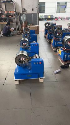 دستگاه پرس شیلنگ هیدرولیک 2 اینچی 10 قالب 1-4 لایه / دستگاه پرس شیلنگ فشار قوی 6-51 میلی متر