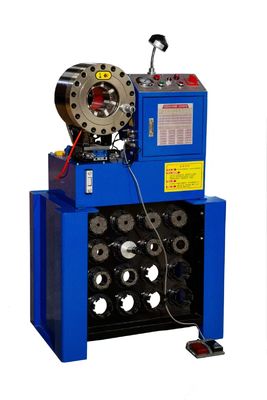 قیمت خوب دستگاه پرس شیلنگ لوله استیل P38، پرس شیلنگ بافته شده، دقت بالا، 1.5 و 2 اینچ، با قفسه و ابزارهای قالب تعویض سریع / پرس هیدرولیک شیلنگ آنلاین