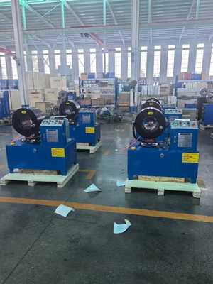 قیمت خوب 4 اینچ هیدرولیک لوله Crimping ماشین با کنترل PLC 16 Dies 6-102mm محدوده آنلاین