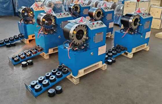 دستگاه پرس شیلنگ هیدرولیک DX68 با فرآیند آهنگری فناوری جدید، محدوده پرس 6-51 میلی‌متر و گزینه‌های ولتاژ 220 ولت/240 ولت/380 ولت/415 ولت