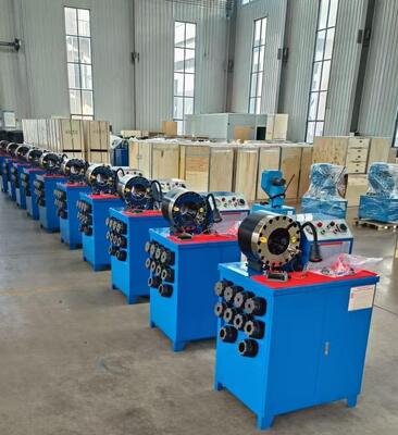 ماشین 600T Crimping Force Rubber Hose Crimping Machine با محدوده 6-51mm و 10 میله قابل تعویض
