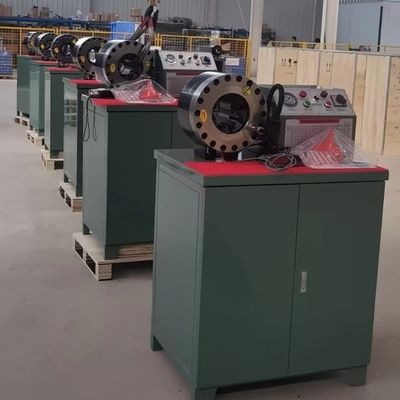 دستگاه چین دار لوله شیلنگ هیدرولیک ساختار فشرده 3kw / 4kw 4 - 51mm