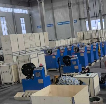 قیمت خوب هیدرولیک 3 اینچ و 4 اینچ الکتریکی کوتاه تر مدل دکمه سیستم آبی رنگ صنعتی تراشیده لوله Crimping ماشین 3kw ساختار فشرده آنلاین