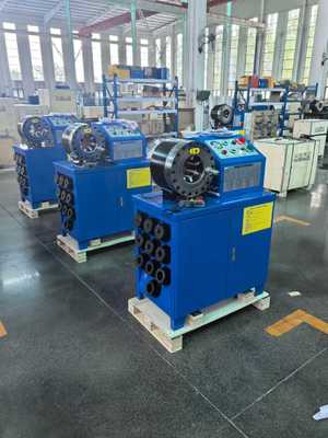 دستگاه پرس شیلنگ برقی هیدرولیک 2 اینچی 6-51 میلی‌متری با 10 قالب