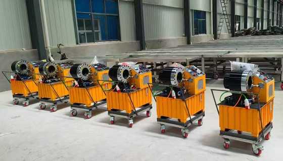 قیمت خوب دستگاه پرس شیلنگ هیدرولیک DX68 با محدوده پرس 6-51 میلی‌متر، ظرفیت 2 اینچ و 10 قالب برای پرس شیلنگ کارآمد آنلاین