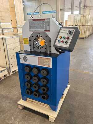 قیمت خوب 3 Inch Hydraulic Hose Crimping Machine with 15 Dies Button Control System and Fast Change Moulds آنلاین