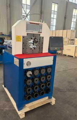 قیمت خوب دستگاه پرس شیلنگ هیدرولیک 3 اینچی 6-76 میلی متری با 15 قالب و طراحی قالب تعویض سریع برای پرس شیلنگ کارآمد آنلاین