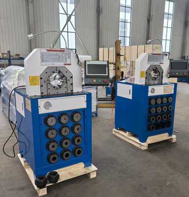 قیمت خوب دستگاه پرس شیلنگ هیدرولیک 3 اینچی 6-76 میلی متری با 15 قالب و طراحی قالب تعویض سریع برای پرس شیلنگ کارآمد آنلاین