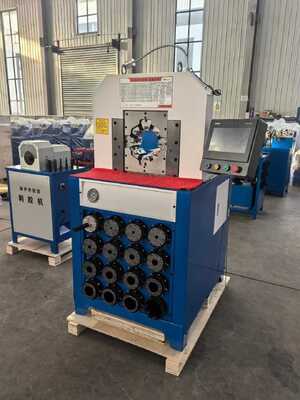 3 اینچ 6-76mm هیدرولیک لوله Crimping ماشین با 15 میله و تغییر سریع قالب برای فشار لوله کارآمد