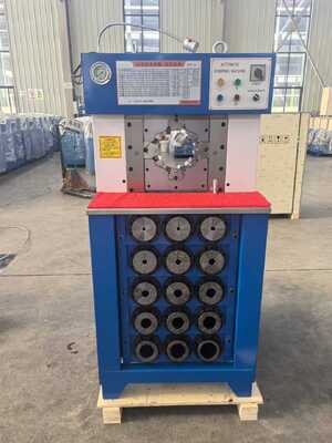 قیمت خوب دستگاه پرس شیلنگ هیدرولیک سیستم کنترل دکمه ای با محدوده پرس 6-76 میلی متر و دهانه حداکثر 165 میلی متر برای پرس کارآمد آنلاین