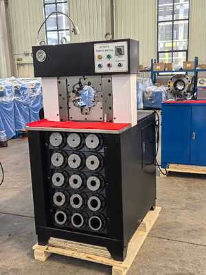 قیمت خوب دکمه کنترل هیدرولیک لوله Crimping ماشین با 6-76mm Crimping محدوده و 165mm باز کردن حداکثر آنلاین