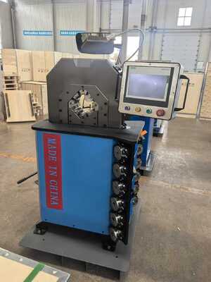 ماشین برقی هیدرولیک لوله ی کرمپینگ با دقت 0.01mm و محدوده کرمپینگ 6-102mm برای استفاده صنعتی