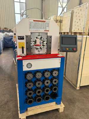 3 اینچ هیدرولیک لوله Crimping ماشین با سیستم کنترل PLC 6-76mm محدوده Crimping و 15 میله قابل تعویض