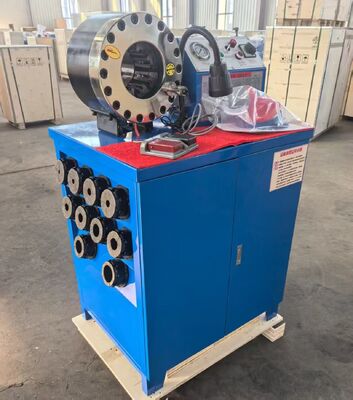 قیمت خوب دستگاه پرس شیلنگ لاستیکی با نیروی پرس 600T با محدوده 6-51 میلی‌متر و 10 قالب قابل تعویض برای پرس شیلنگ هیدرولیک آنلاین